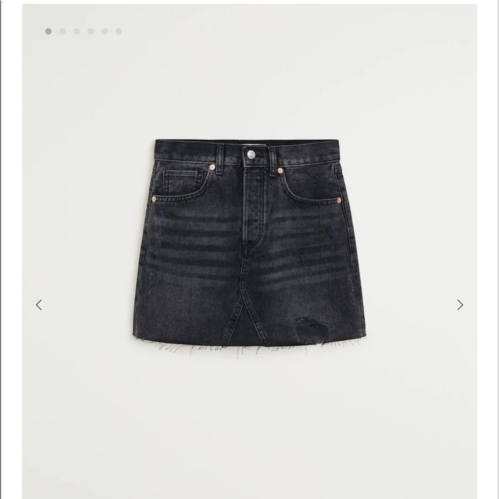 MNG Denim mini skirt